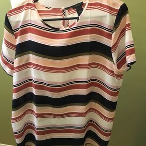 Ann Taylor multi striped blouse